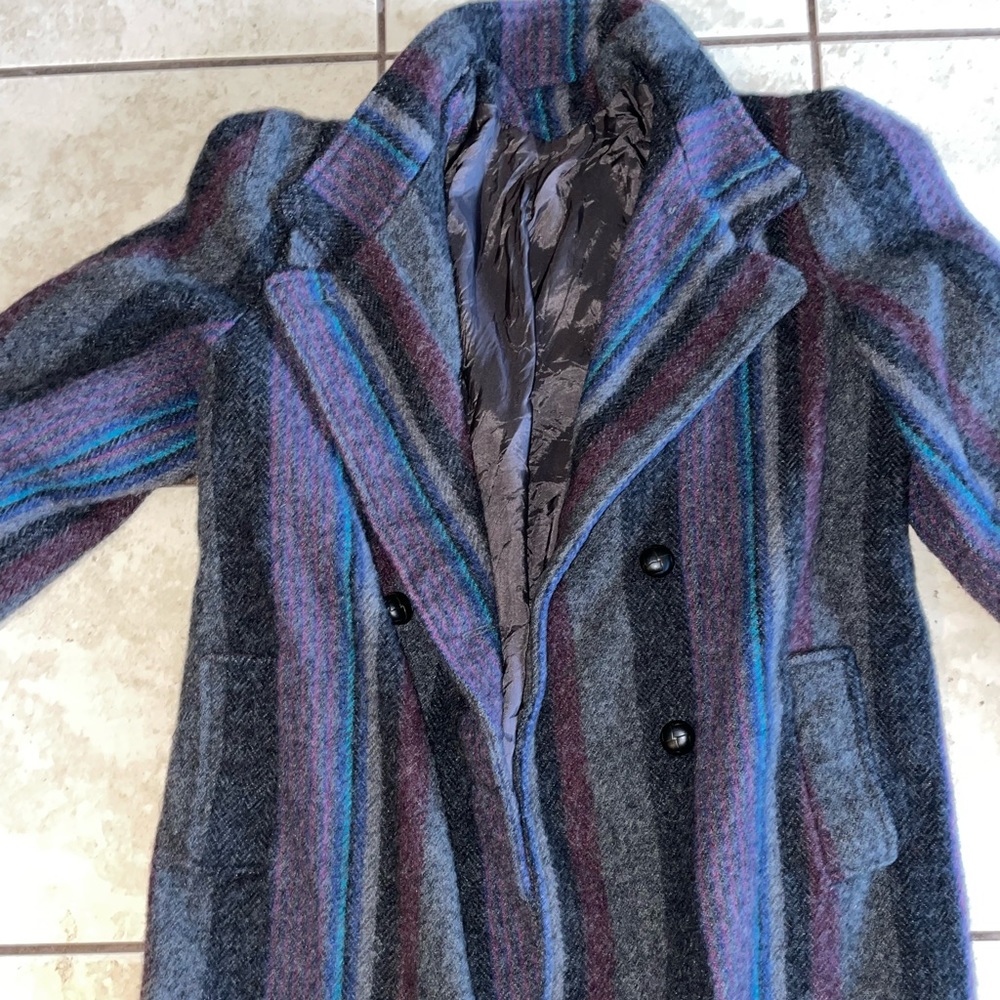 Striped Trench Coat